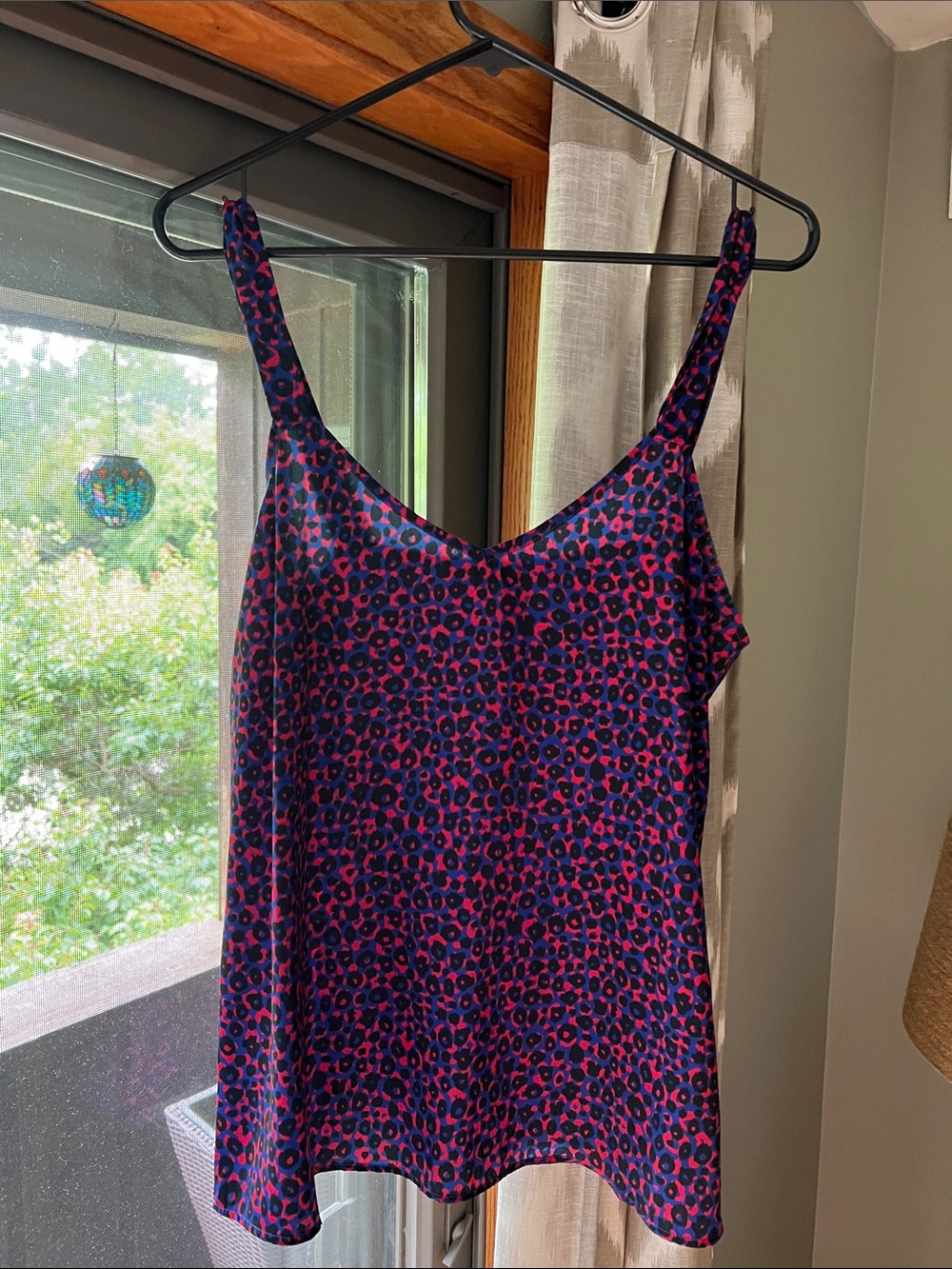 David Lerner Purple/Pink Leopard  Cami tank